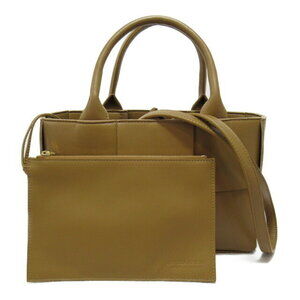 Bottega Veneta Arco Tote Bag Calfskin Leather Brown Camel